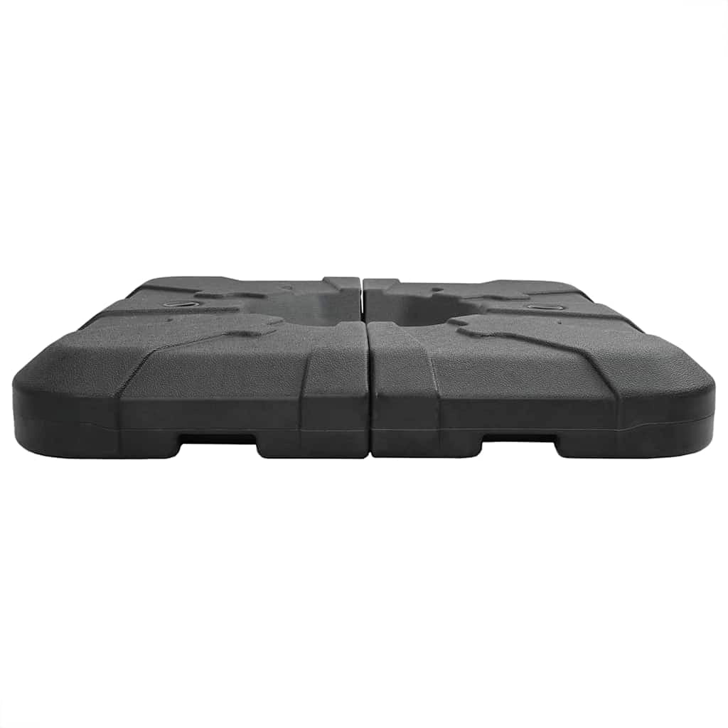 Base per ombrellone a braccio dal design minimalista 88,5 x 88,5 x 12 cm polietilene nero 02_0058877