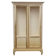 Vetrina 2 ante grezza in legno l.126 p.44 h.207 - Mobili 2G