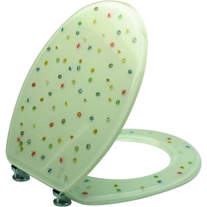 Saniplast pins sedile wc, resina poliestere, multicolore, 36.5x4