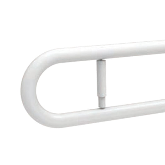 Barra maniglione ribaltabile cm 60 piastra con porta rotolo