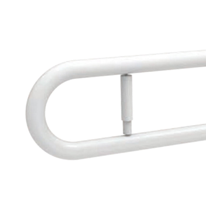 Barra maniglione ribaltabile cm 60 piastra con porta rotolo