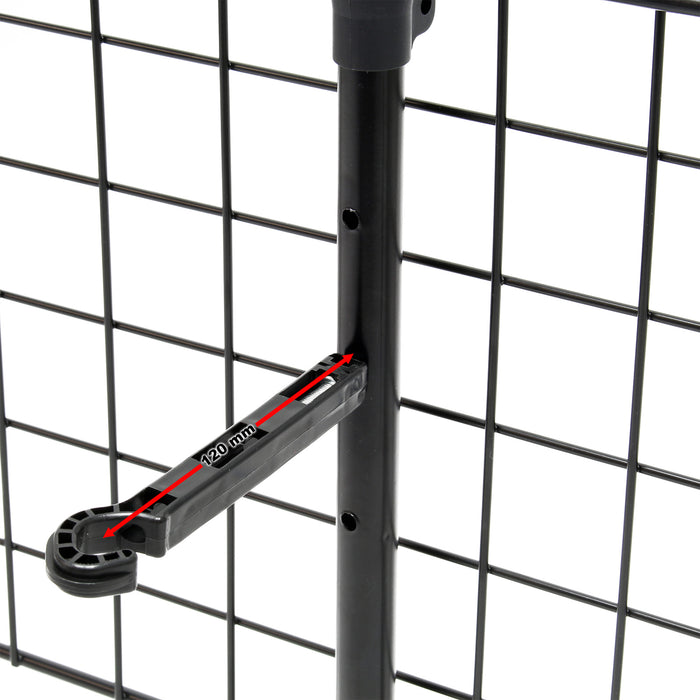 Griglia divisoria per auto regolabile in altezza e larghezza, modello D