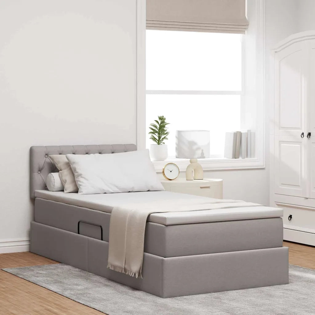 Letto con contenitore e LED con led Talpa 90 x 200 cm Tessuto 3371184