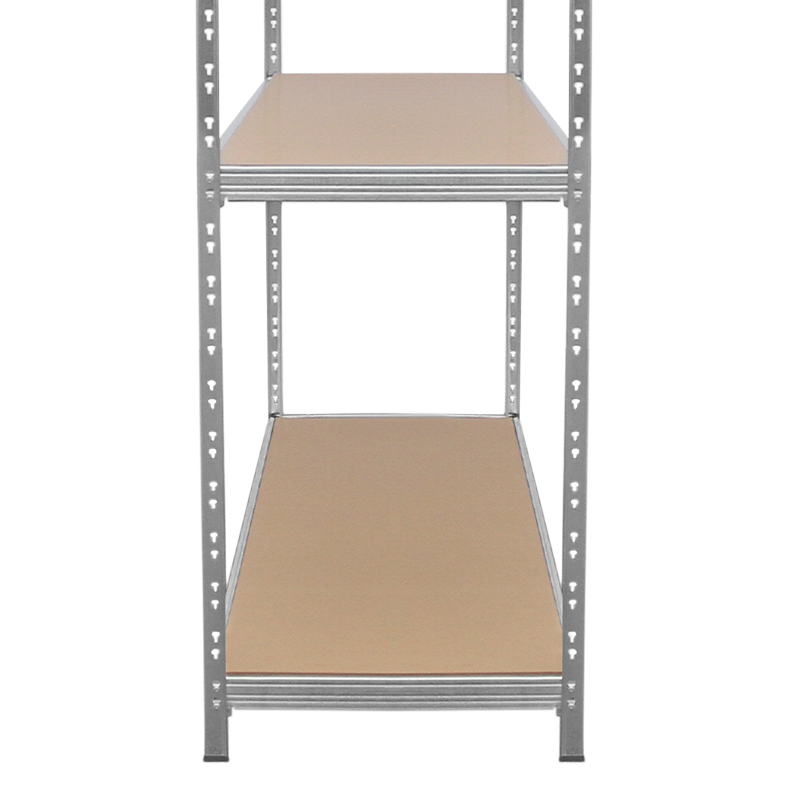 Scaffale da Garage e Magazzino HD Scaffalatura in Acciaio Galvanizzato Portata di 1200kg con Design ad Incastro Senza Bulloni Larghezza - 200cm