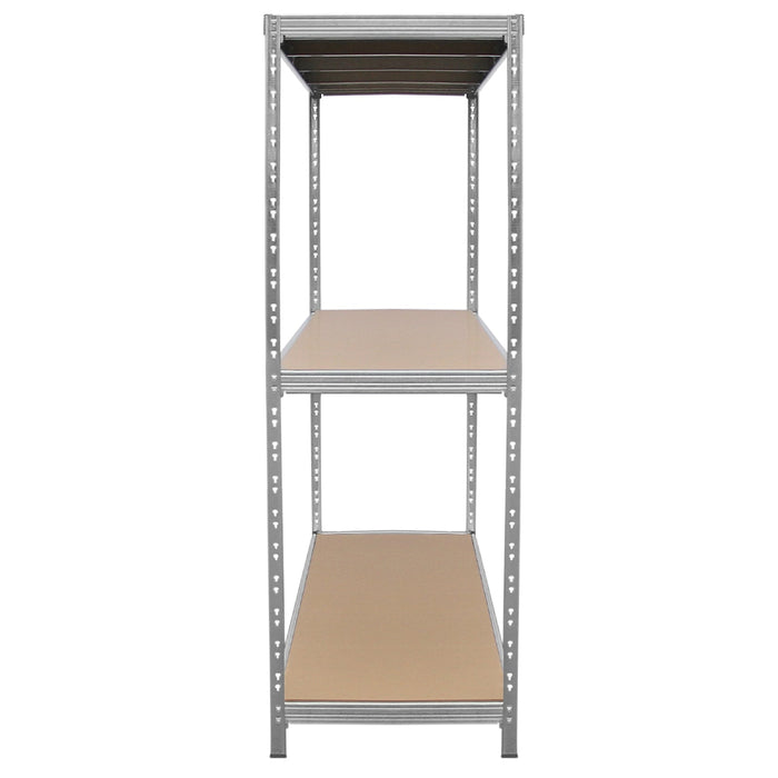 Scaffale da Garage e Magazzino HD Scaffalatura in Acciaio Galvanizzato Portata di 1200kg con Design ad Incastro Senza Bulloni Larghezza - 200cm