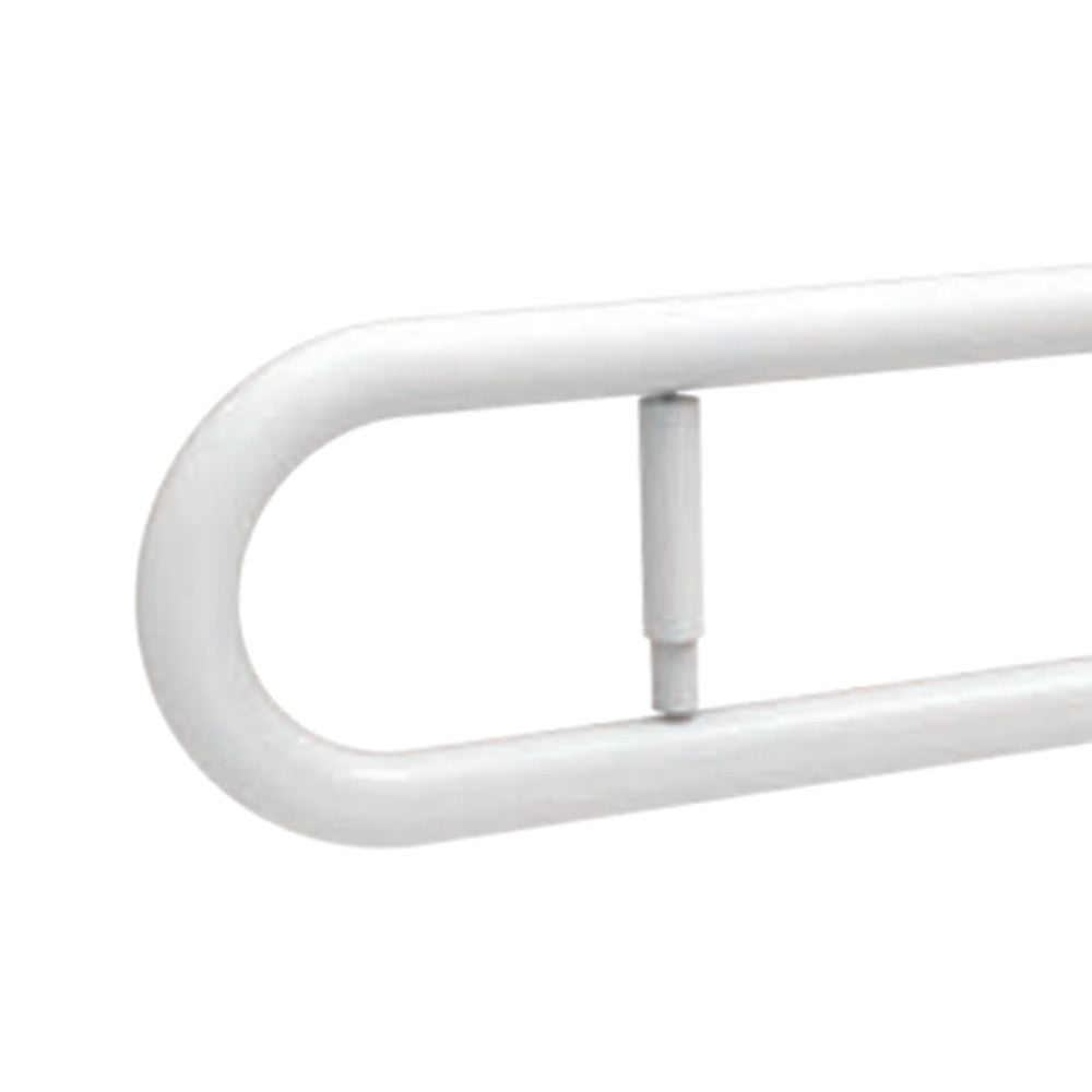 Barra maniglione cm 80 con porta rotolo e piastra rinforzata nylon