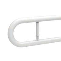 Barra maniglione cm 80 con porta rotolo e piastra rinforzata nylon