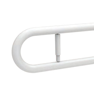 Barra maniglione cm 80 con porta rotolo e piastra rinforzata nylon