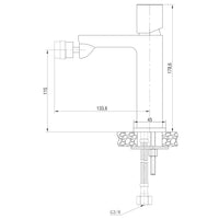 MISCELATORE BIDET CROMO LOTUS.
