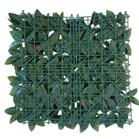 SIEPE ARTIFICIALE RED LEAF 50X50CM VERDE FISSA