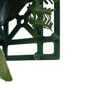 SIEPE ARTIFICIALE RED TROPIC 100X100CM VERDE FISSA