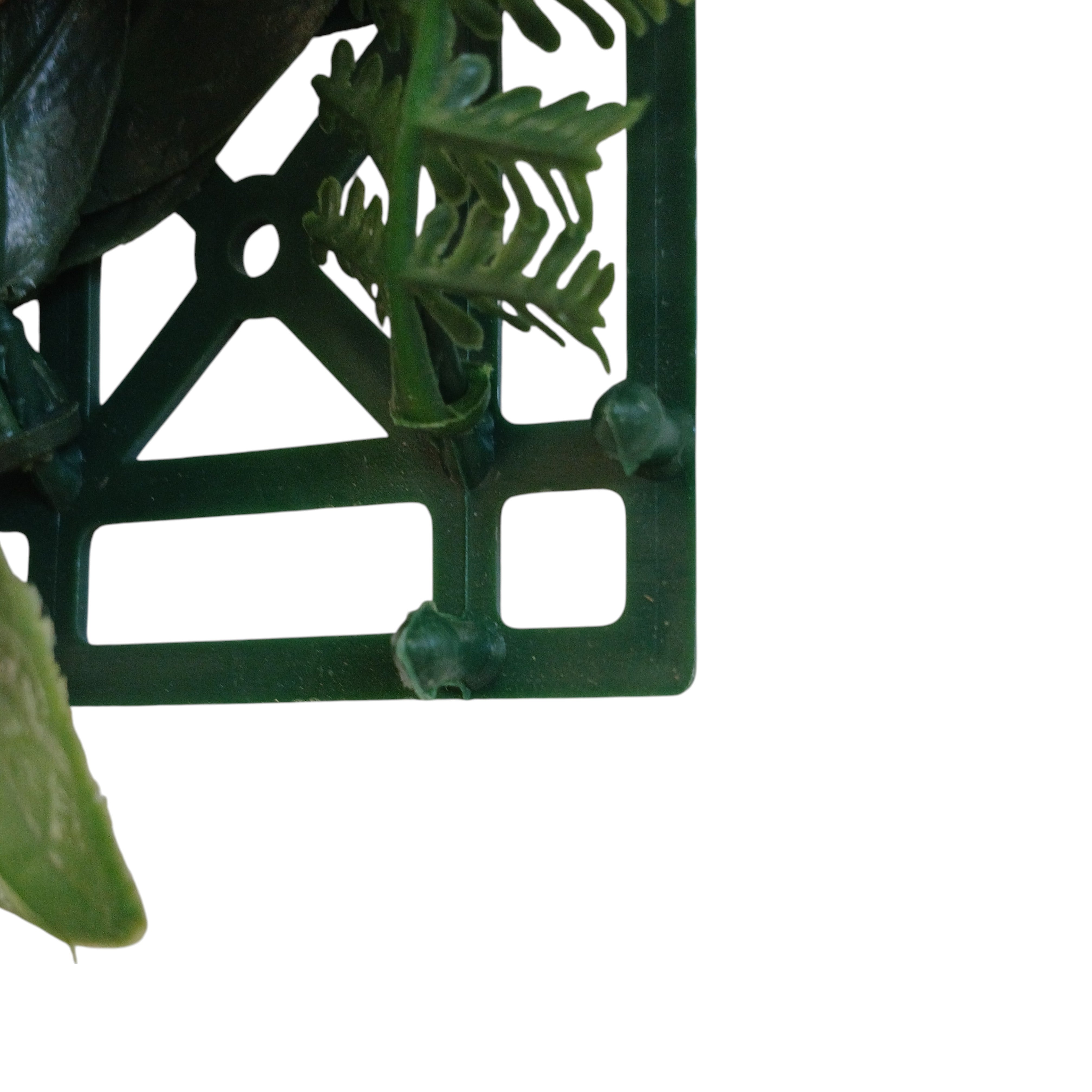 SIEPE ARTIFICIALE RED TROPIC 100X100CM VERDE FISSA