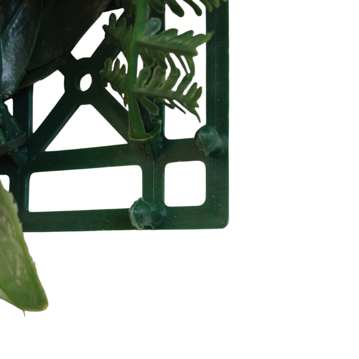 SIEPE ARTIFICIALE RED TROPIC 100X100CM VERDE FISSA