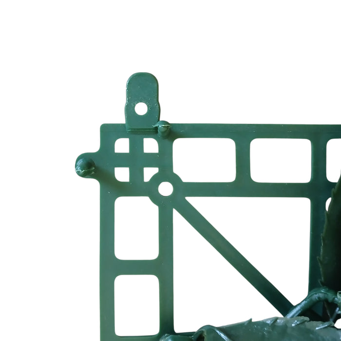 SIEPE ARTIFICIALE RED LEAF 50X50CM VERDE FISSA