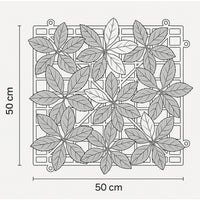 SIEPE ARTIFICIALE RED LEAF 50X50CM VERDE FISSA