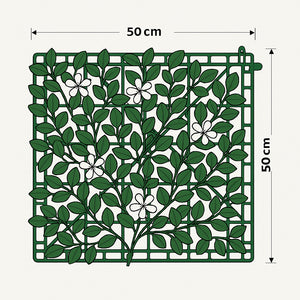 SIEPE ARTIFICIALE JASMINE 50X50CM VERDE FISSA