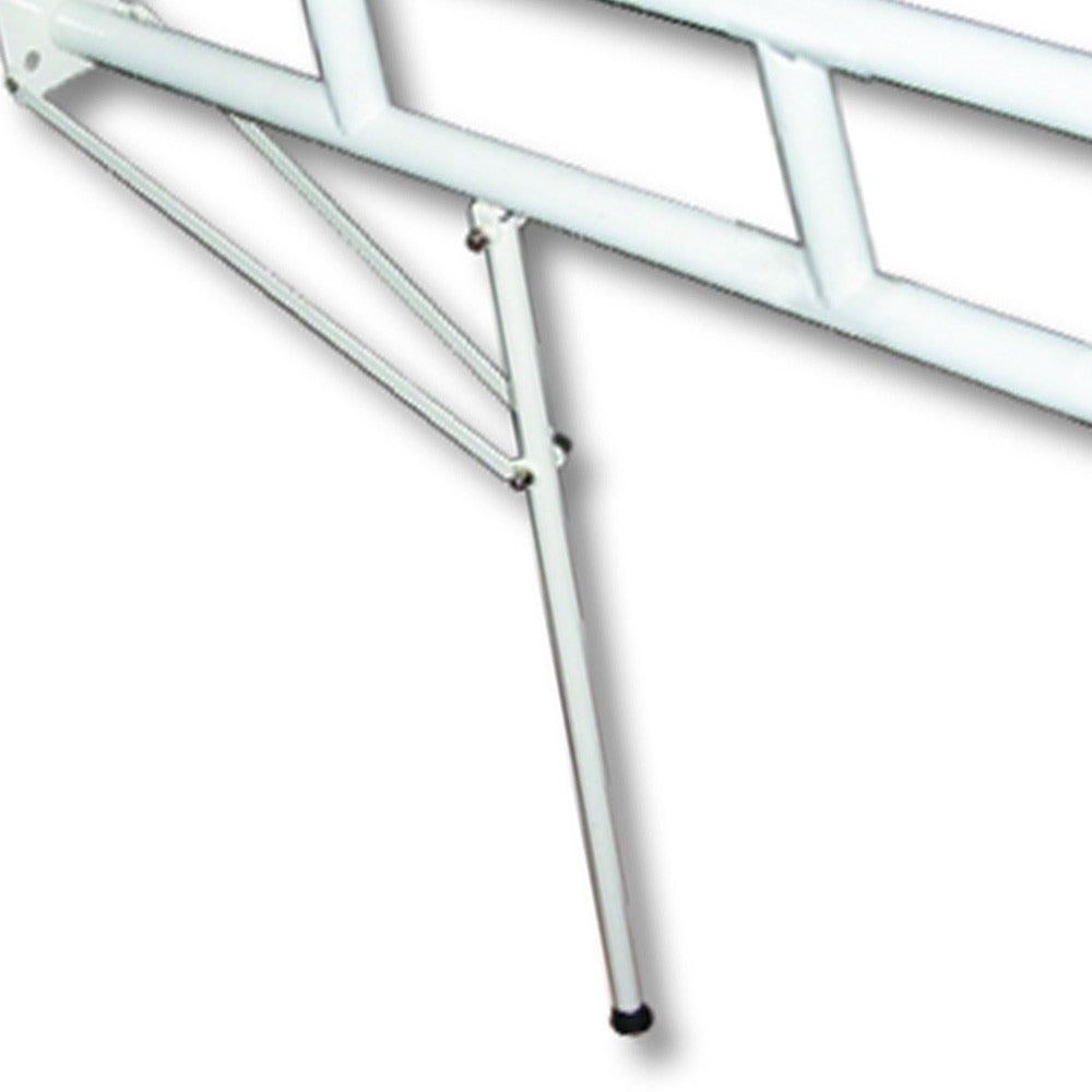 Barra maniglione 80 cm con porta rotolo e rinforzo verticale a terra nylon