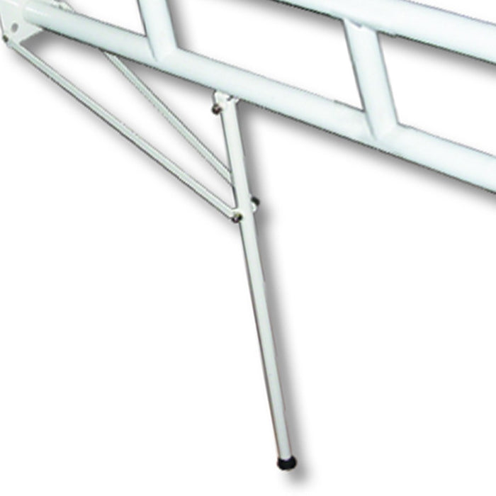 Barra maniglione 80 cm con porta rotolo e rinforzo verticale a terra nylon