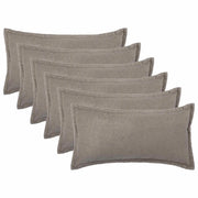 Federa 6 pcs HOUTEN Grigio Chiaro 40 x 80 cm Bouclé 918203