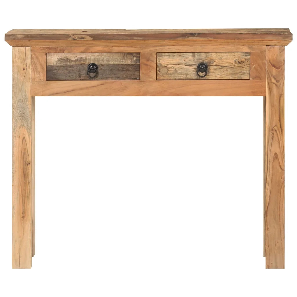 Tavolo Consolle | Tavolo d'Ingresso 90,5x30x75cm in Legno di Acacia e di Recupero