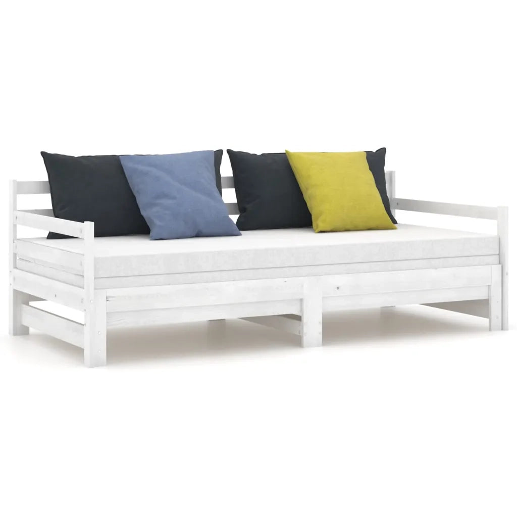 Dormeuse Estraibile Bianca in Massello di Pino 2x(90x200) cm 806956