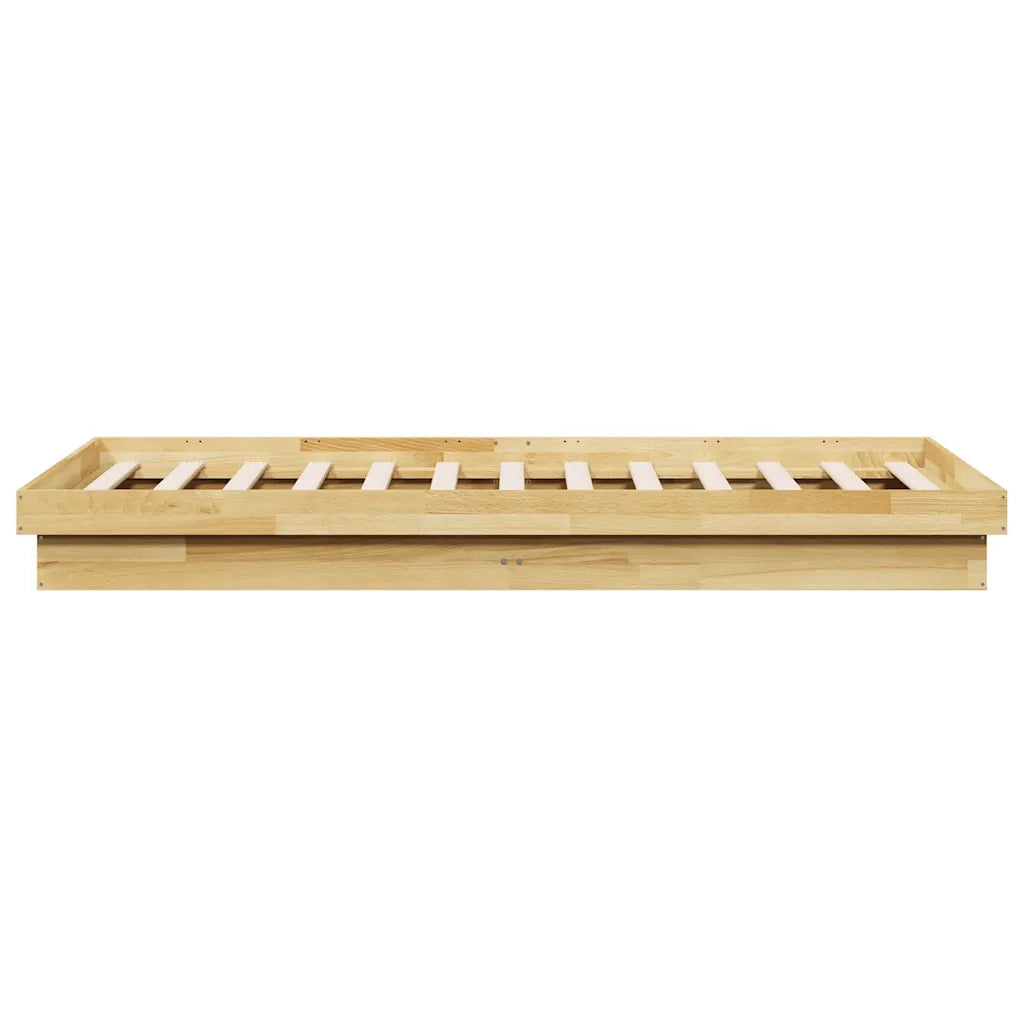 Struttura Letto Senza Materasso 75x190 cm in Legno di Rovere 851973