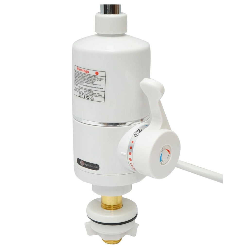 Rubinetto Acqua Calda Istantanea, 3000W, Display Digitale, 35-55°C, IPX4, Riscaldatore per Cucina, Giardino, Bagno