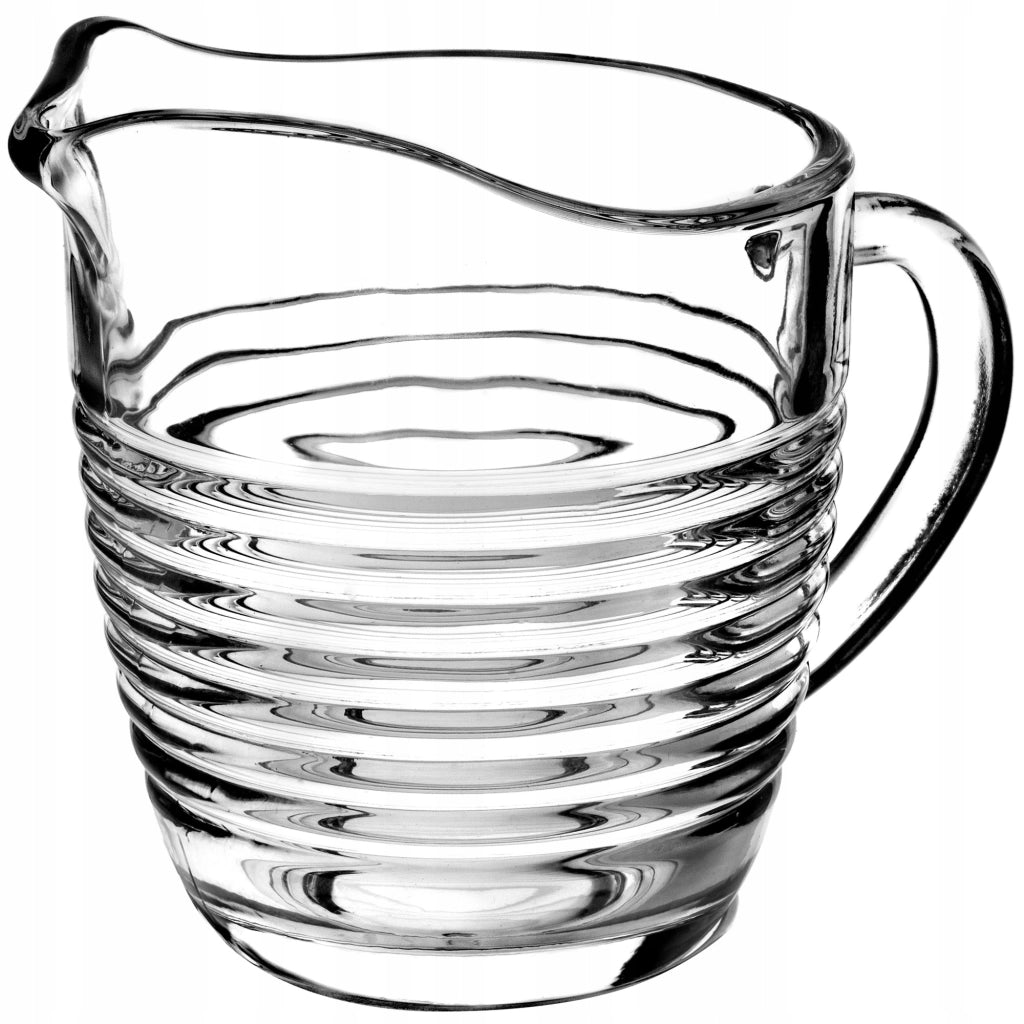 Brocca in vetro KADAX per latte, 200 ml, per bevande acquatiche.