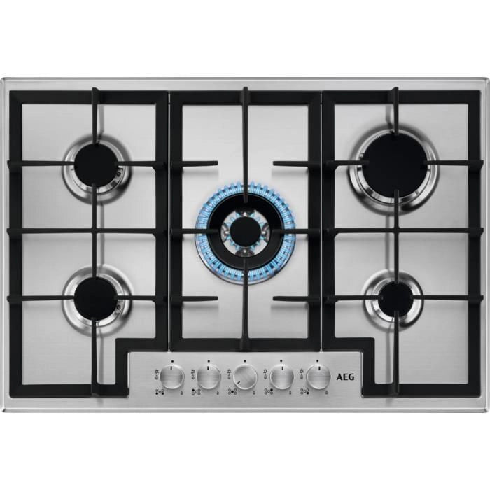 AEG PIANO GAS COMANDI FRONTALI 75 CM HGB75400SM