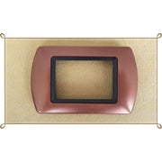 Trade Shop - Placchette Placche In Abs Compatibili Per Serie Living International Placca - Rame -7 Fori     -