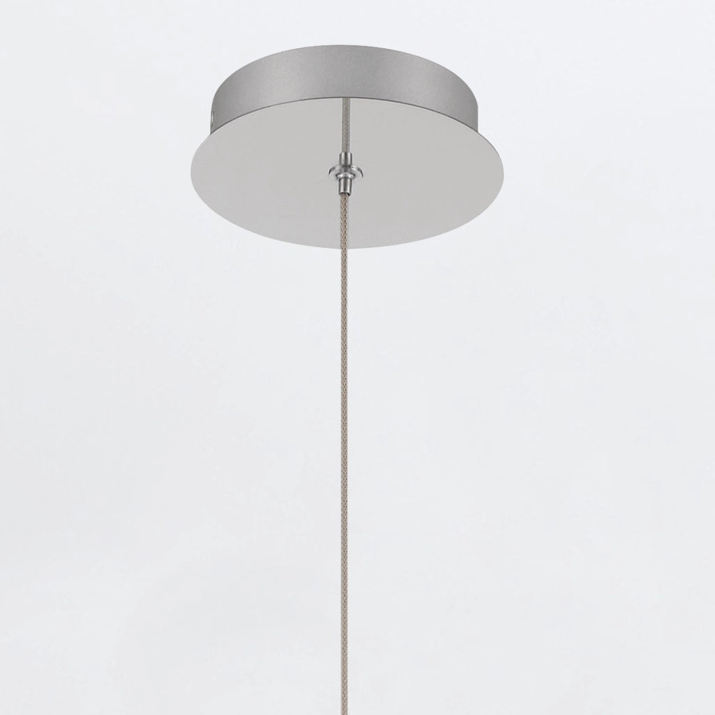 Sospensione Quintiesse Palmas LED 20W sfere bianche cromo