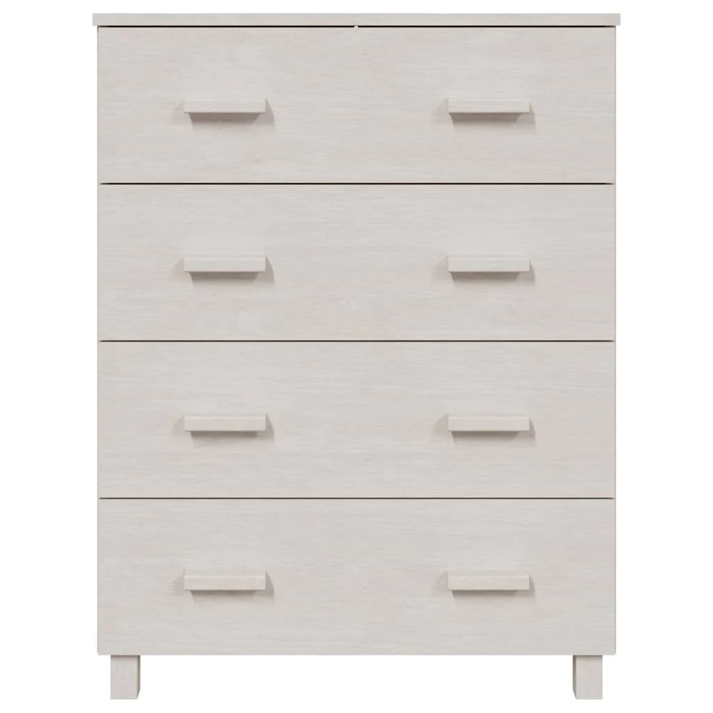 Buffet credenza cassettiera armadio mobile contenitore organizer per cucina soggiorno salotto 79 x 40 x 103,5 cm legno massello di pino bianco 02_0032130
