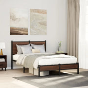 Giroletto senza Materasso in Metallo Rovere Marrone 120x200 cm