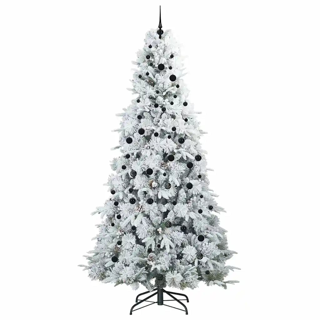 Albero di Natale | Decorazioni natalizie Artificiale con Rami Pieghevoli Bianco 240 cm