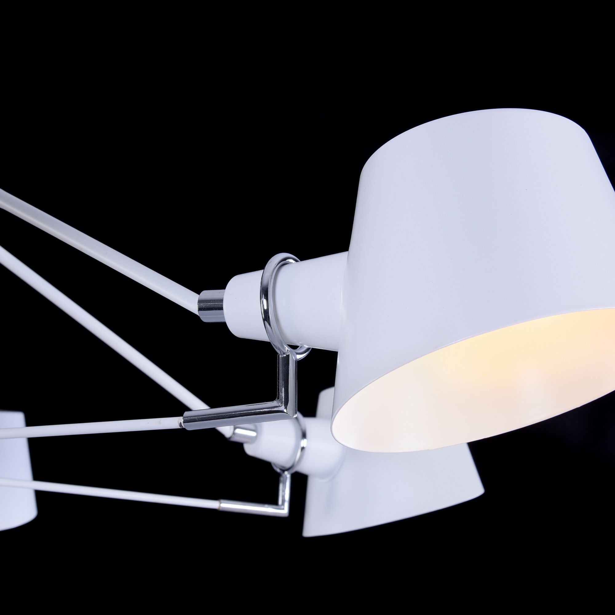 Lampadario Modern in Metallo Abigail Bianco
