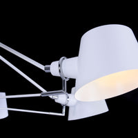 Lampadario Modern in Metallo Abigail Bianco