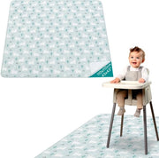 Matrice antiscivolo impermeabile per bambini - Asciugamano per sotto la seggiolina - 110 x 110 cm - Mat per picnic, gioco e creatività con stampa alpaca