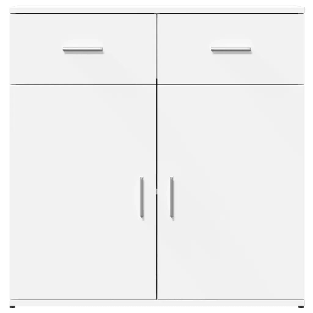 Credenza-Buffet-Armadio da cucina Bianca 79x38x80 cm in Legno Multistrato 532020