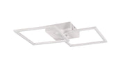 Plafoniera LED Trail moderna quadrati bianca 20W 4000K