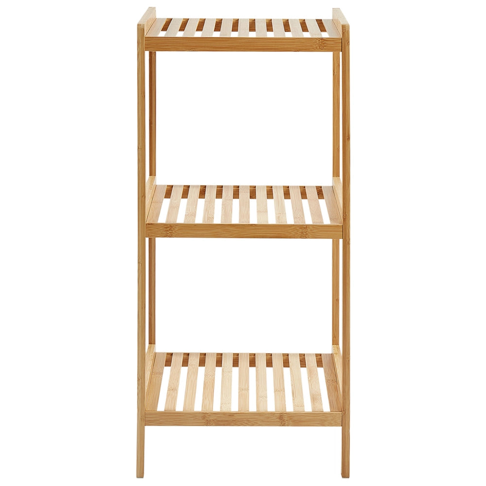 Scaffalatura per bagno in marrone chiaro di bambù 3 ripiani Accessori per bagno