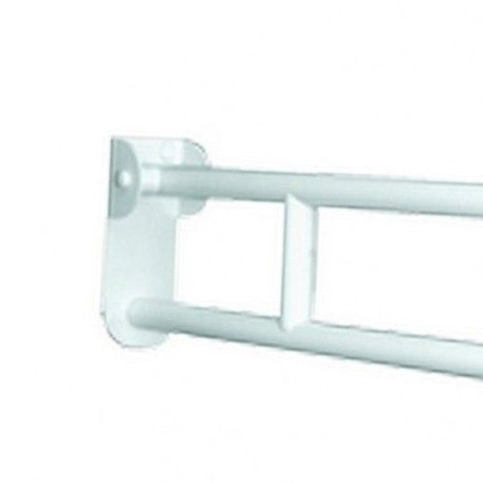 Barra maniglione ribaltabile cm.83 con piastra lunga nylon