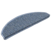 Tappeti Autoadesivi per Scale Aspetto Sisal 30 pz | Gradini per Scale 65x21x4 cm Blu
