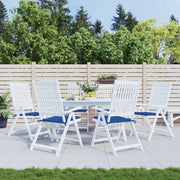 Cuscini per Sedia 6 pz Blu Reale 50x50x4 cm in Tessuto Oxford 314061