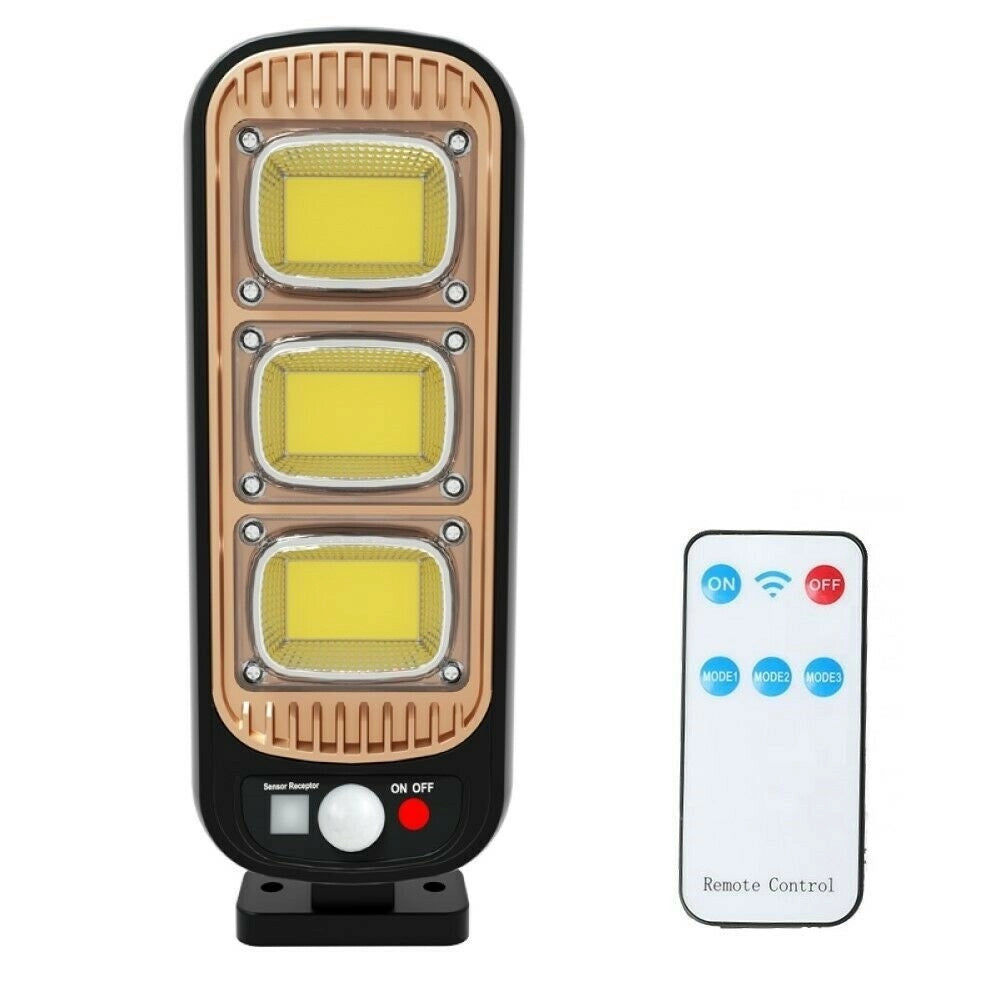 Trade Shop - Faro Lampione Stradale Con Pannello Solare Fotovoltaico Sensore 54 Led Cob Gl -