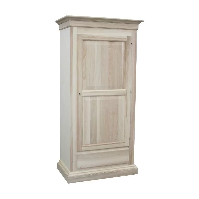 armadio in legno 1 porta 1 cassetto grezzo  l.96 p.56 h.197 (1706) - Mobili 2G