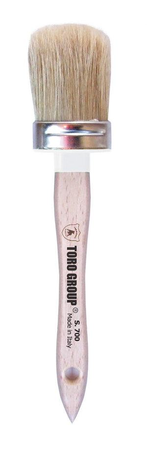 ovalino setola bionda m/co legno s.700 n.18 cod:ferx.2661