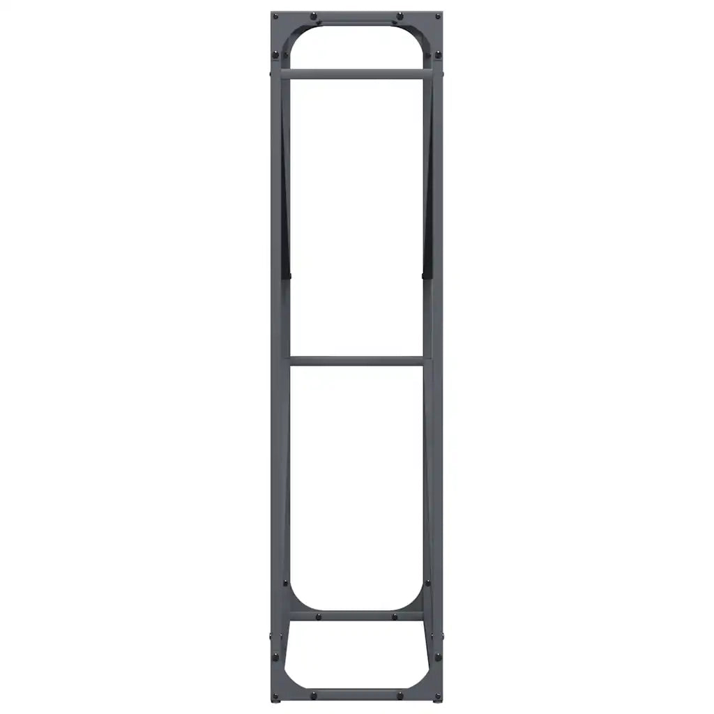Rastrelliera per Legna da Ardere Antracite 60x25x100 cm 864329