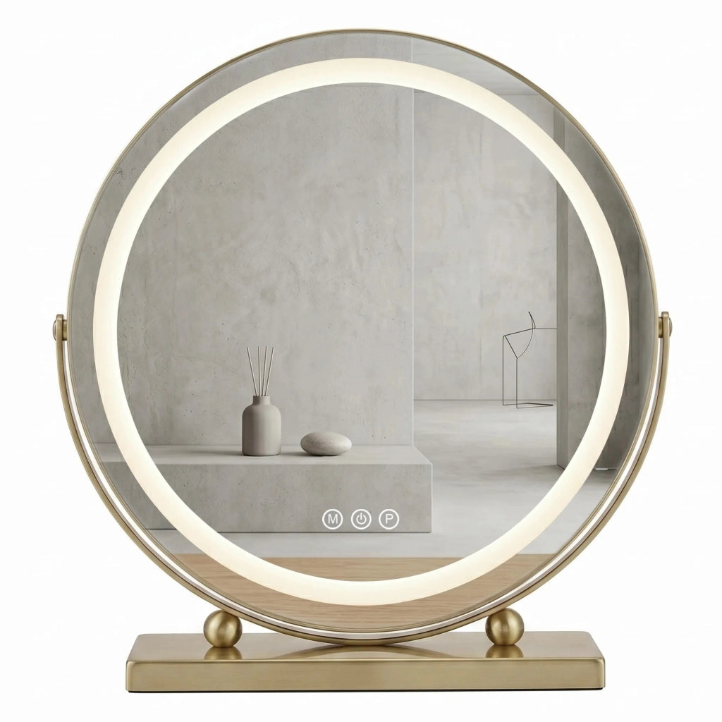 Specchio Led Make-up L.gold 50 Cm