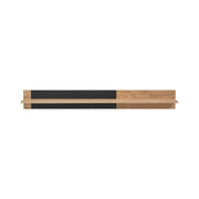 Mensola da parete DOUM – Rovere chiaro e nero – L160 x H20 x P23 cm