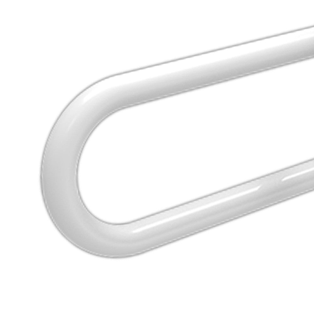 Barra maniglione fissa cm60 con rinforzo rotante inox bianco